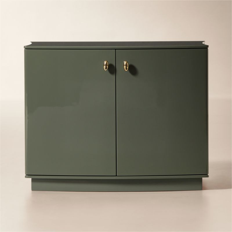 Isobel 28" Sage Lacquered Nightstand | CB2