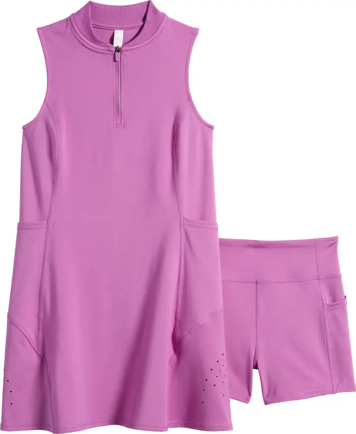 Zella Girl Kids' Strength Court Dress & Shorts Set | Nordstrom | Nordstrom