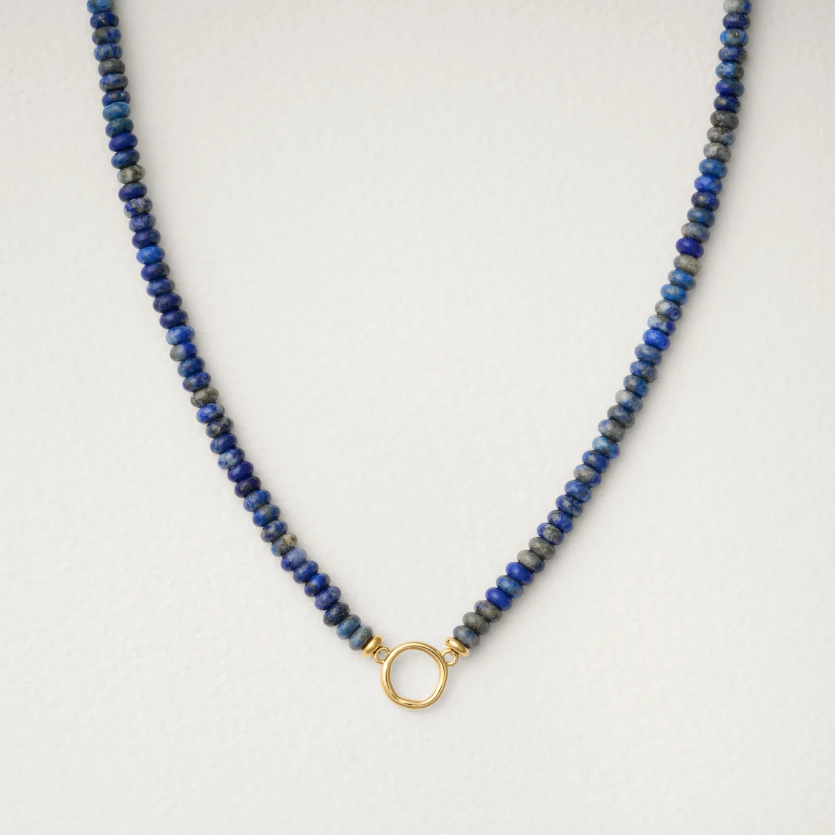 Clara Blue Lapis Circle Necklace | Raiz