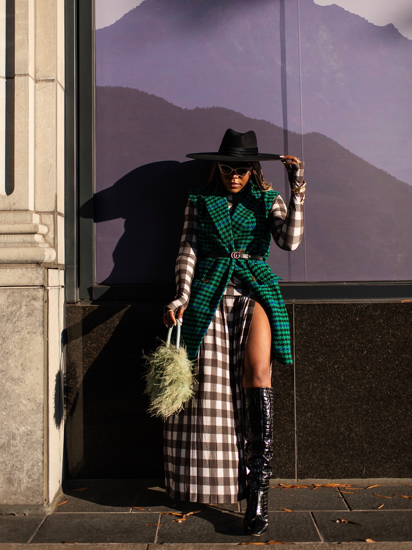 How you show up to Thanksgiving dinner when you have zero intentions of lifting a finger. I brought legs, boots and attitude. The rest is on y’all💁🏾‍♀️😆

Are you cooking on Thursday or are you showing up, let me know in the comments 👇🏾 

The wind was wild during my shoot😅 P.S. my matching set is on sale. (Wearing a medium my regular size) See my profile or comment SET for deets of my entire look.

Jacket is old @kahlanabarfield  collab
Sunnies @tribal.eyes 
Hat @__meganrenee___ 

#fallfashion #matchingset #wickedinspired #atlantainfluencer #plaid Plaid, Fall Fashion,