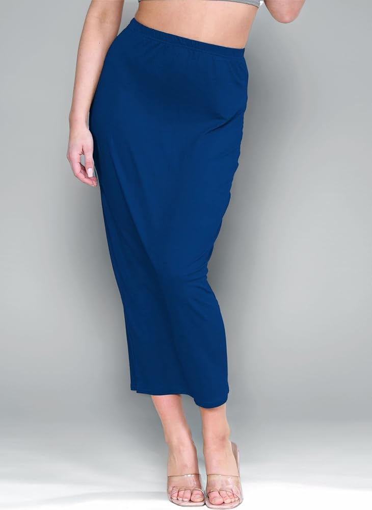 Womens Skirts Elasticated Waist, Casual Summer Midaxi Skirts Women UK, Plain Womens Bodycon Tube ... | Amazon (UK)