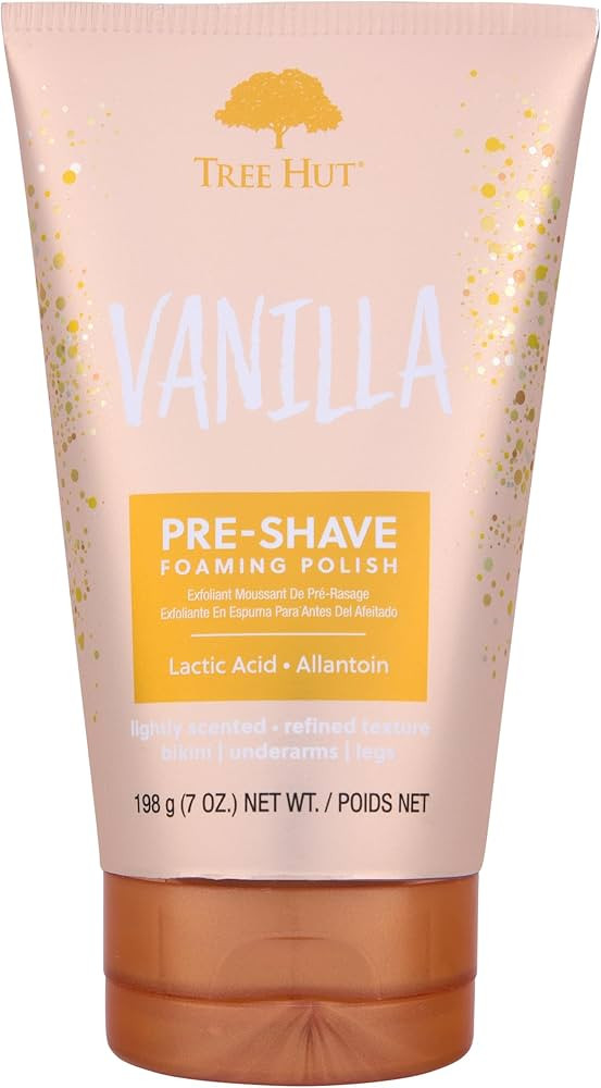 Tree Hut Vanilla Shave Prep Polish | Calma suavemente y prepara la piel para un afeitado aún má... | Amazon (US)