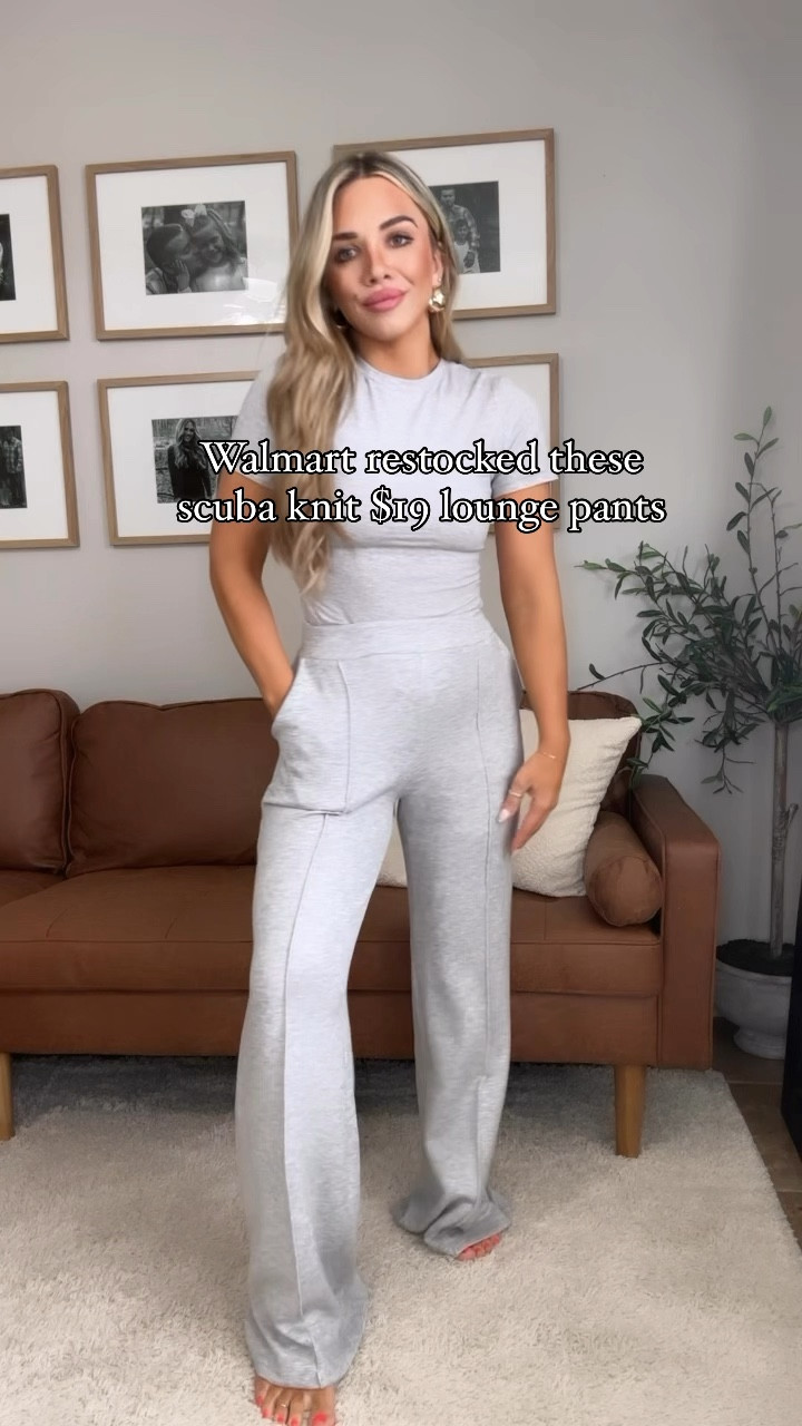 Walmart just restocked the scuba net lounge pants that are a total designer look-alike but they’re only $19. I am 5’2” wearing a size extra small!! My exact top is sold out but I linked the matching pullover that is the same material as these pants! 

#LTKFindsUnder100 #LTKFindsUnder50 #LTKStyleTip