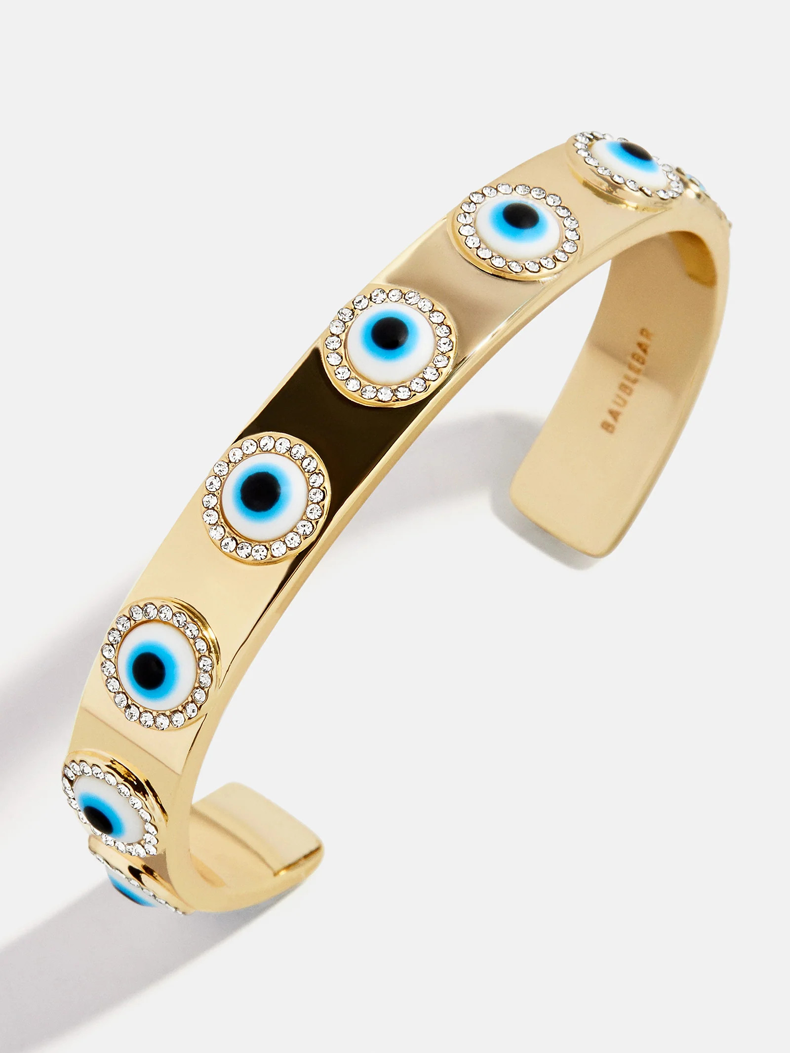 Eyes On Eyes Cuff Bracelet - Gold/Blue | BaubleBar
