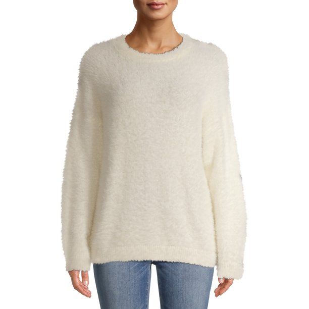 Time and Tru Women's Eyelash Sweater | Walmart (US)