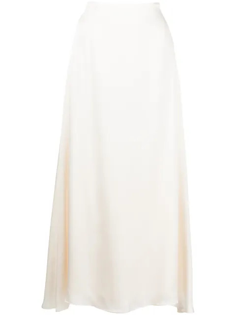 ANINE BING Verne mid-length Silk Skirt - Farfetch | Farfetch Global