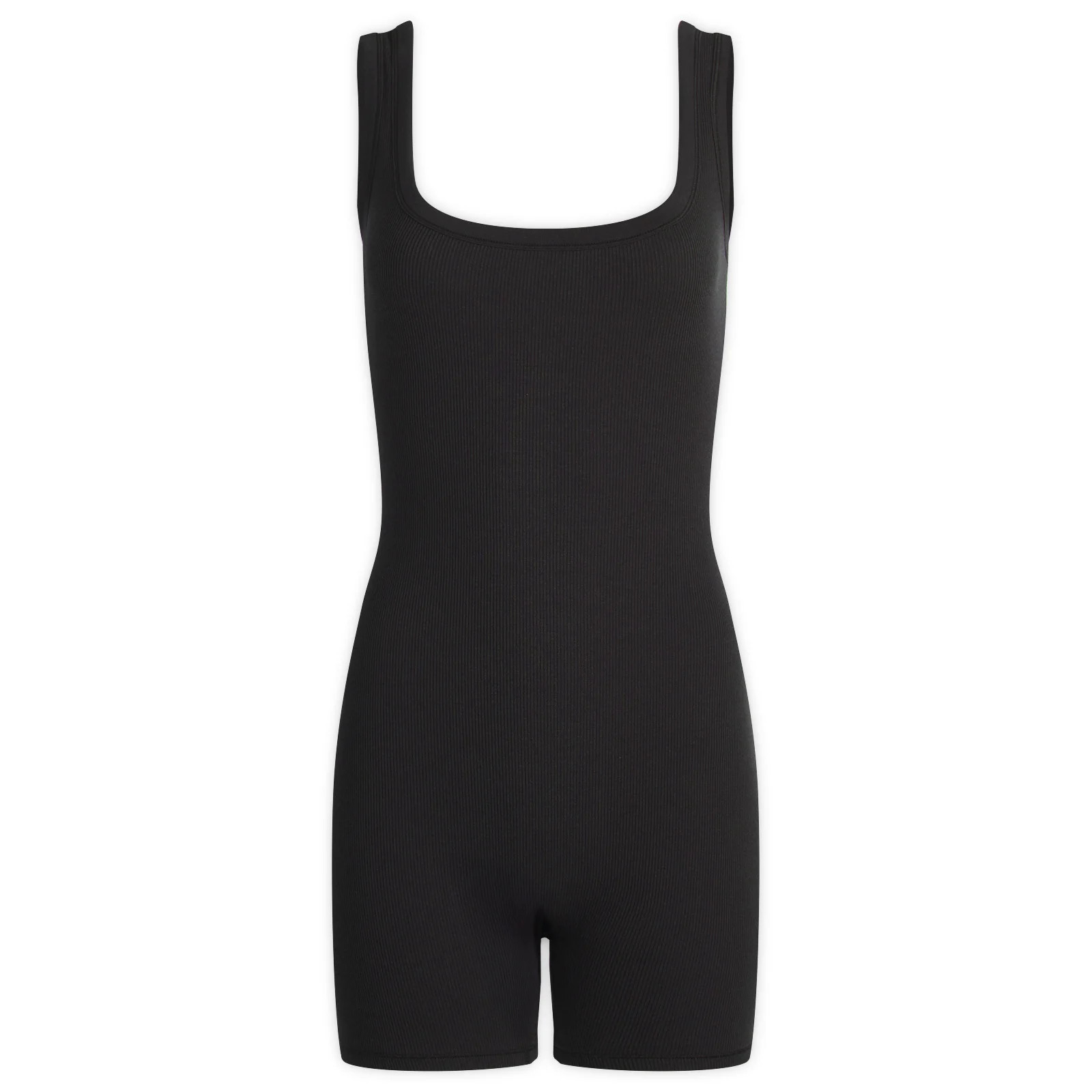 SKIMS Women's Cotton Rib Onesie in Soot, Size X-Small | END. Clothing