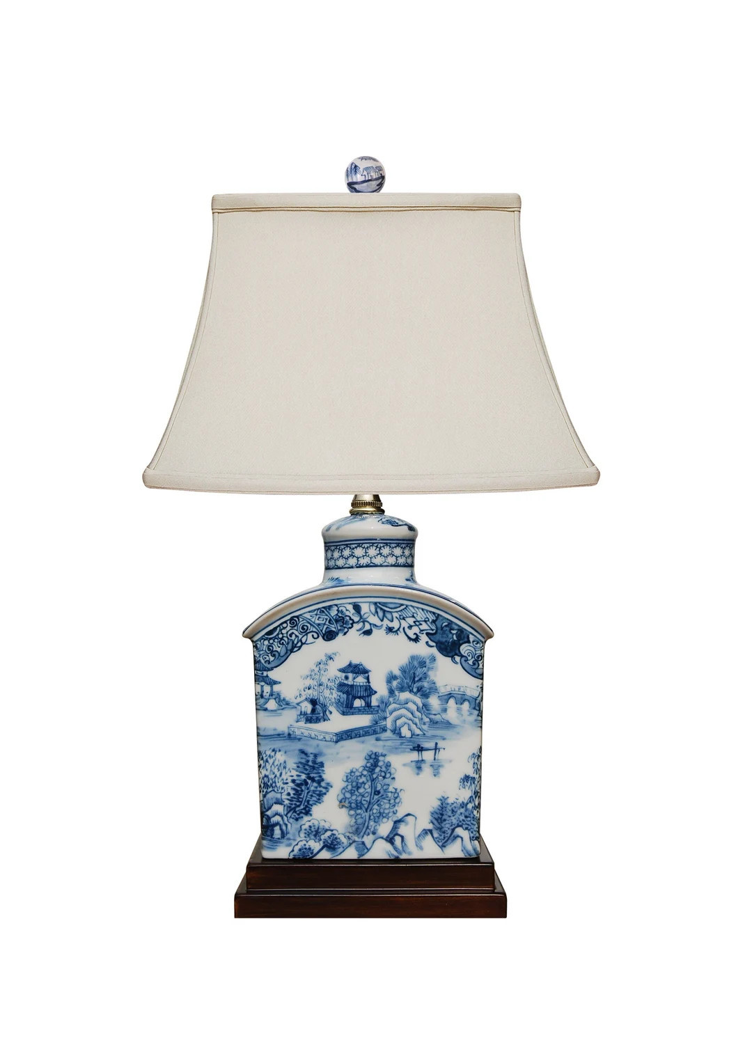 Blue and White Porcelain Pagoda Table Lamp  Chinoiserie Chic - Etsy | Etsy (US)