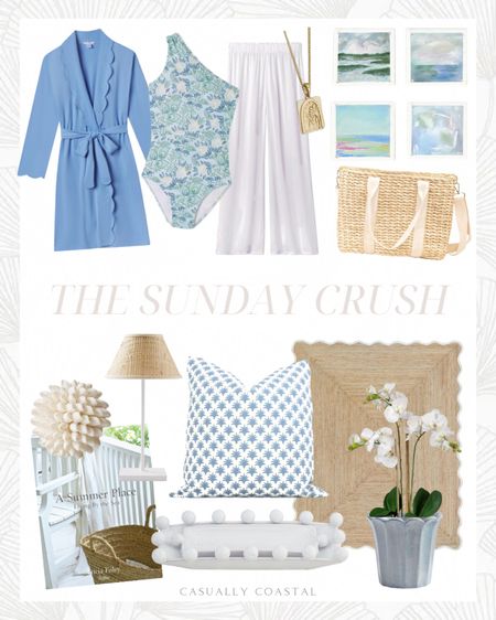 Coastal pieces I’ve been crushing on this week! 😍
-
Coastal home decor, coastal style, coastal decor, coastal home ideas, beach house decor, lake house decor, summer bathrobe, LAKE pajamas, summer pajamas, spring robe, Mother’s Day gift idea, gifts for mom, gifts for her, vacation outfit, one piece swimsuit, resort wear, white beach pants, swim cover-ups, abstract art, coastal artwork, blue artwork, small artwork, scallop robe, blue robe, cooler, mini palm decorative pillow, spring pillow covers, blue & white pillow covers, Etsy pillows, couch pillows, cushions, natural jute rug, Amazon rugs, scalloped area rug, 5x8 scallop rug, table lamp, cordless table lamp, small lamp shade, woven lamp shade, ruffled swimsuits, summersalt swimsuits, palazzo pants with ties, wide leg pants, swimsuit coverup, one shoulder swimsuit, real white seashell sphere, gold palm pendant necklace, resort style, faux orchids, artificial potted flowers, fluted tulip cachepot, Amazon flowers, Amazon coffee table books, coastal coffee table books, jute Amazon rugs, woven Amazon rugs, living room rugs, 9x12 rugs, 8x10 rugs, 10x13 rugs, entryway rugs, 3x5 rugs 

#LTKhome #LTKfindsunder100 #LTKstyletip