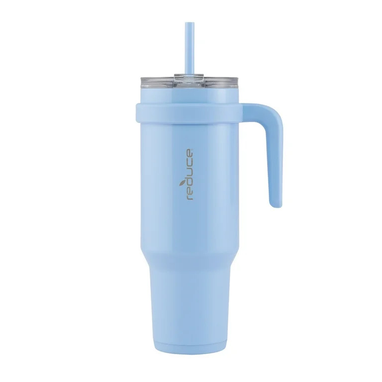 Reduce Cold1 Tumbler with Straw, Lid & Handle. Insulated Stainless Steel 3-Way Lid 48oz, Glacier | Walmart (US)