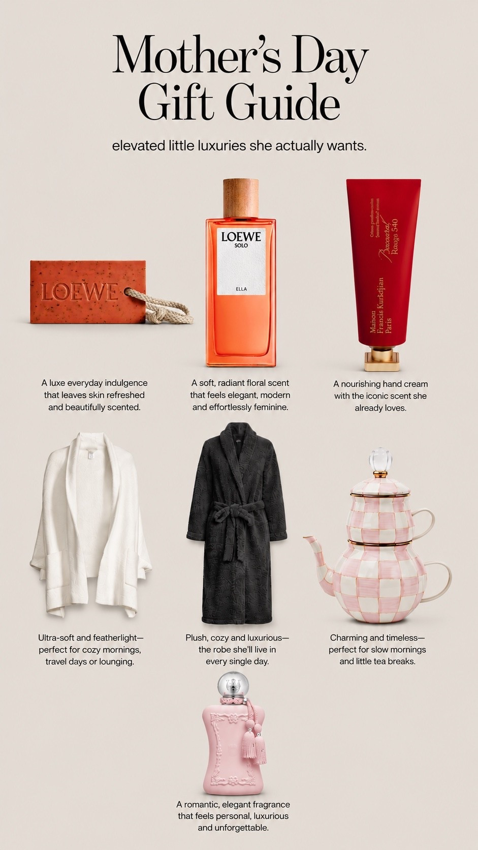 Mother’s Day gifts for the luxe lover ￼

#LTKMothersDay #LTKdayinmylife #LTKmomlife