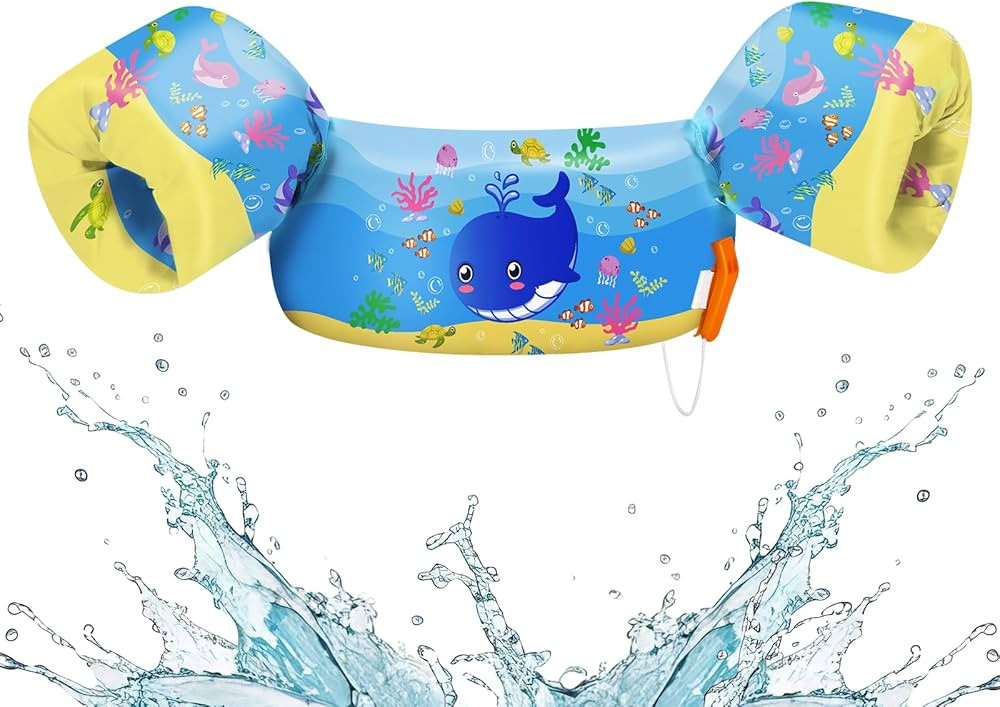 HeySplash Swim Vest for Kids, Toddler Pool Floaties Fit 20-50/70 Lbs, Children Swimming Vest with... | Amazon (US)
