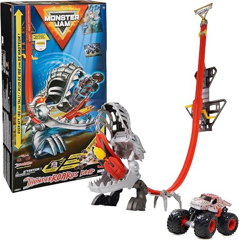 Monster Jam ThunderROARus Drop Playset with Exclusive Monster Truck, Over 6 Feet Tall, Lights & S... | Amazon (US)
