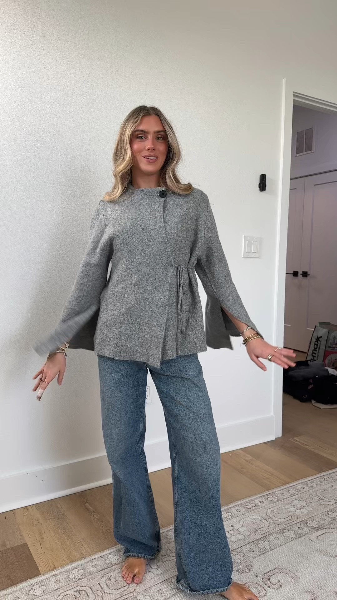 Amazon size small Chevara Women’s Tie Front Cardigan Sweater Elegant Crewneck Long Sleeve Solid Color Fall Knit Cape Coat

#LTKSeasonal #LTKSaleAlert #LTKootd