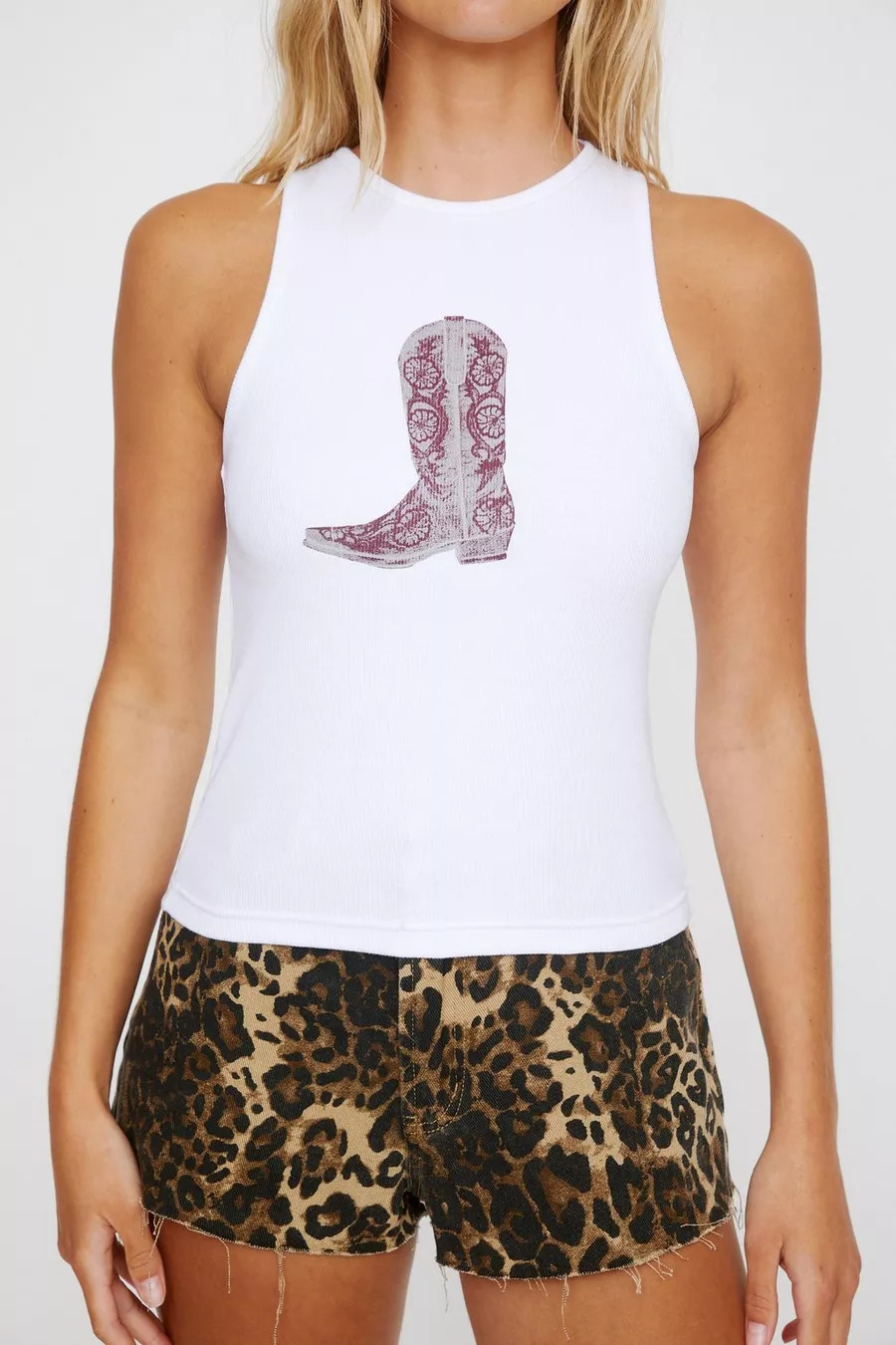 Western Boot Rib Tank | Nasty Gal US