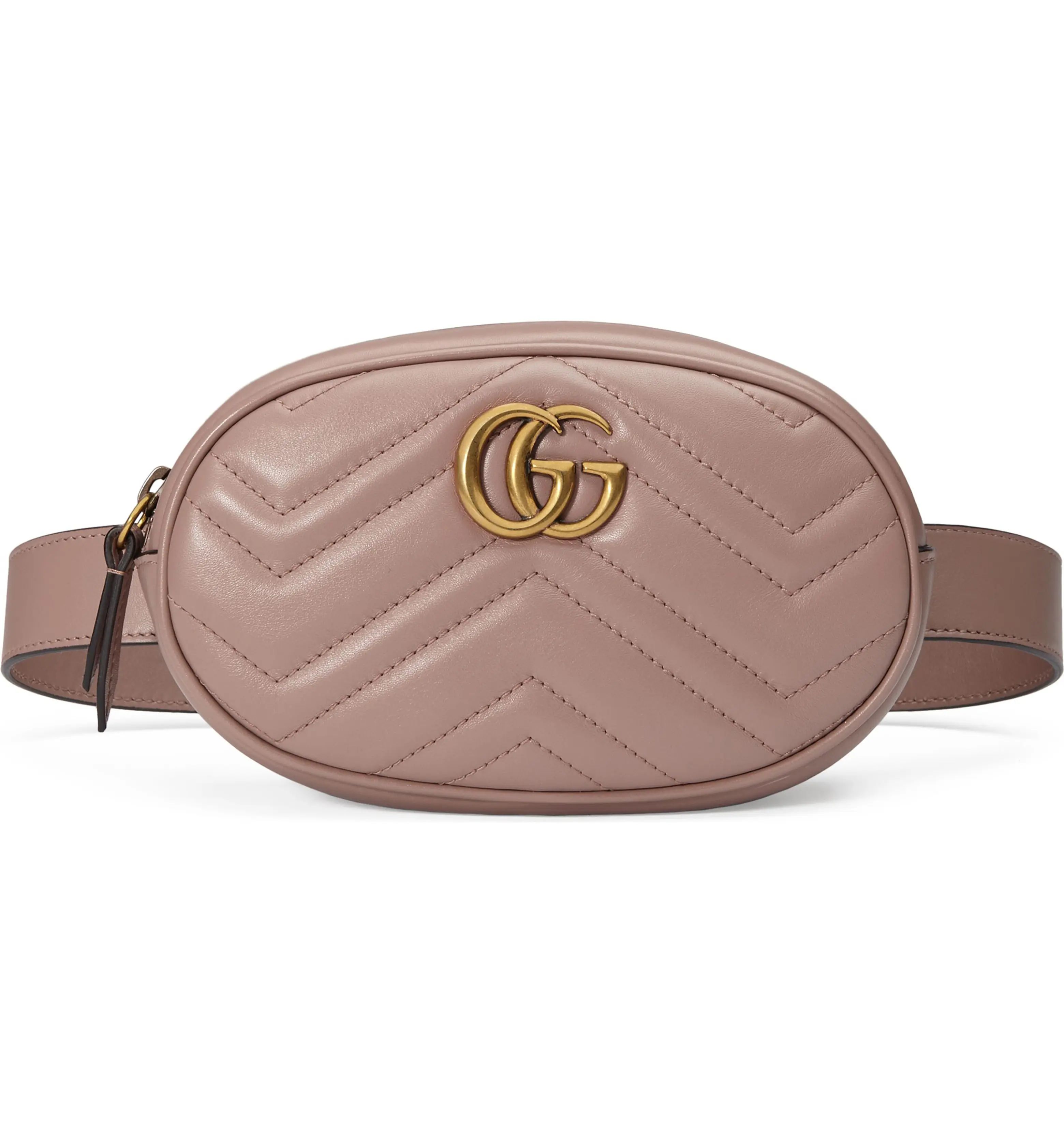 GG Marmont 2.0 Matelassé Leather Belt Bag | Nordstrom