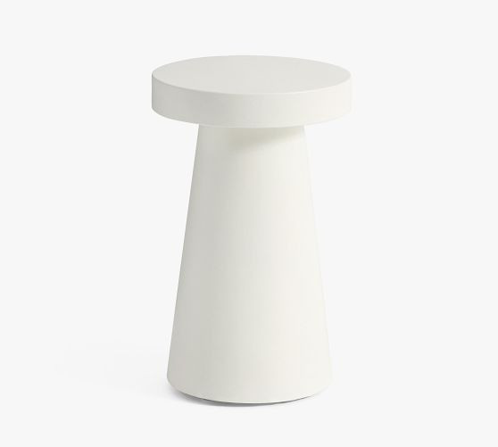 Pomona Concrete Round Outdoor Side Table (12") | Pottery Barn (US)