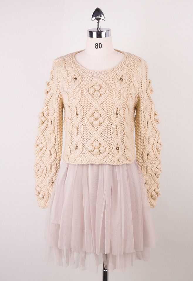 Retro Cozy Up Woolen Sweater  | Chicwish
