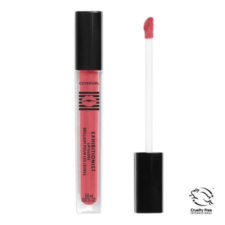 COVERGIRL Exhibitionist Lip Gloss Pixie 0.12 oz Lip Gloss Shiny Lip Gloss Pink Lip Gloss Moisturizin | Walmart (US)