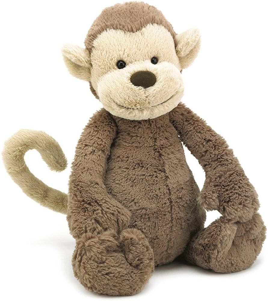 Jellycat Bashful Monkey Stuffed Animal, Medium, 12 inches | Amazon (US)