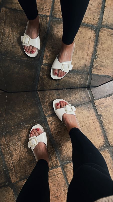 Birkenstock look for less only $25

Heads up, you’re gonna want more than one color of these. They are so comfortable and so easy to walk in.  TTS!

Target sandals / target finds / target look for less / white sandals

#LTKstyletip #LTKshoecrush #LTKfindsunder50