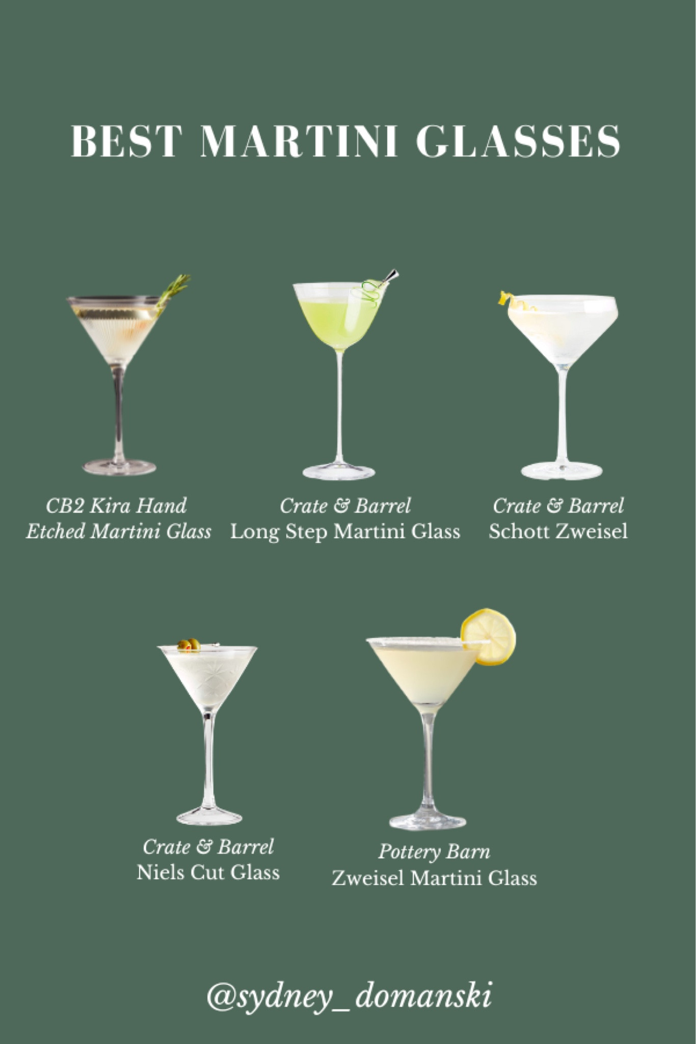 MY favorite Martini glasses!! Martinis are classic cocktails and drinking out of the correct glass is important! These are some of my favorite martini glasses I’ve found this season! 

#LTKSeasonal #LTKhome #LTKGiftGuide