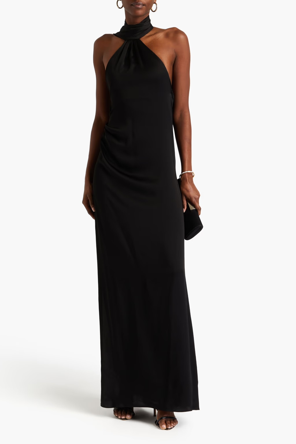 Vittoria draped satin-crepe gown | The Outnet (US and CA)