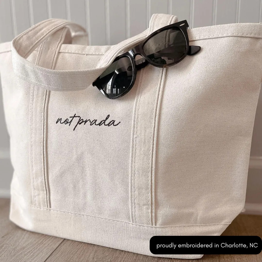 Custom Embroidered Tote Bag, Personalized Gift, Bachelorette Party Bags, Teacher, Mom, Embroidery... | Etsy (US)