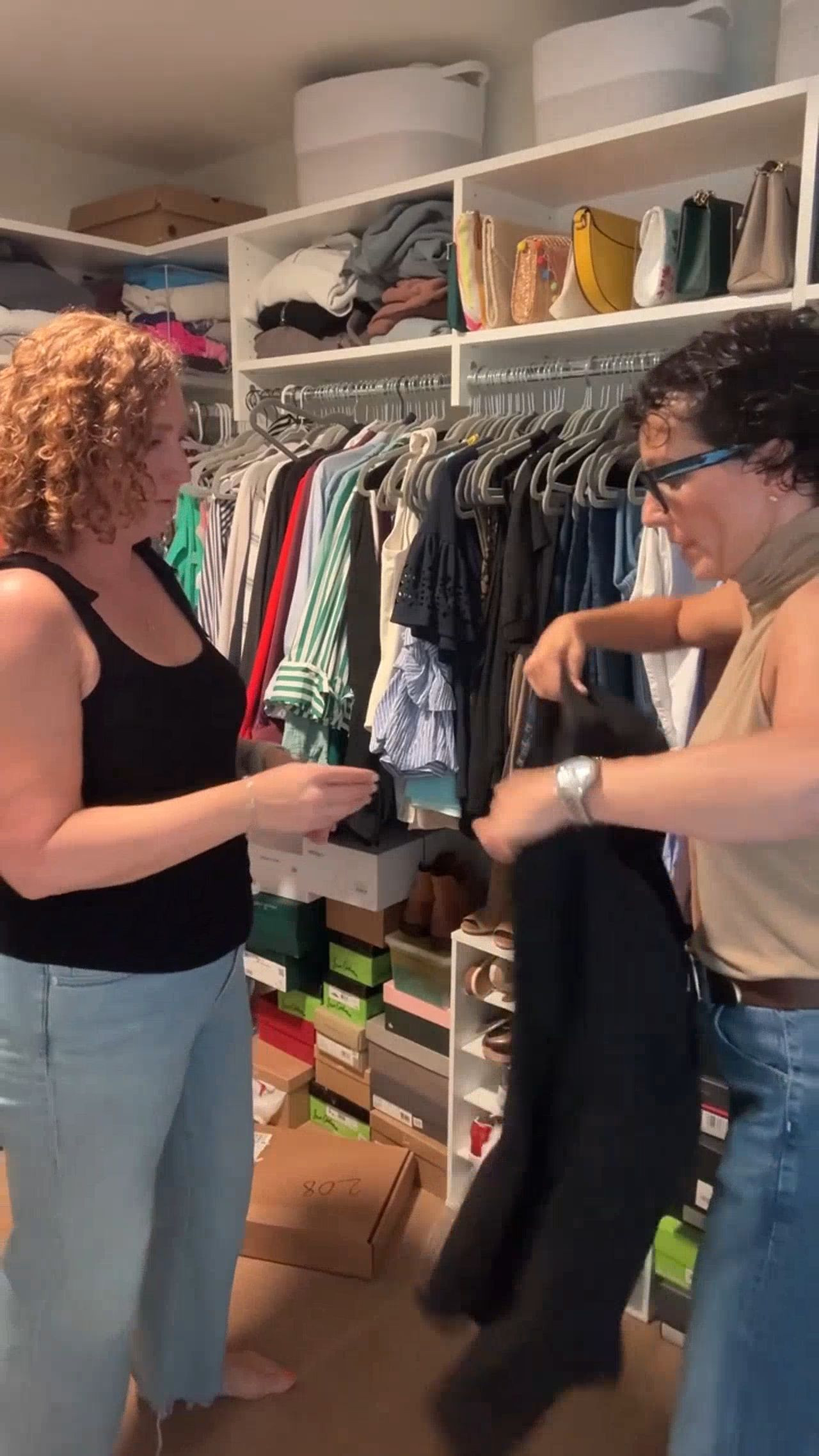Still styling Erin — and we’re deep in blazer territory. 🖤 The black one? Too long in the sleeve, not worth the tailoring. The Navy? Better, but still a stand-in until fall.
This is how we make confident wardrobe decisions: by trying it on, asking the right questions, and thinking ahead. One piece at a time, we’re curating a closet that works with her life — not against it.

Because fit, comfort, and purpose always come before a brand label. 🧥✨
 

 #LTKStyleTip #LTKWorkwear #LTKTravel