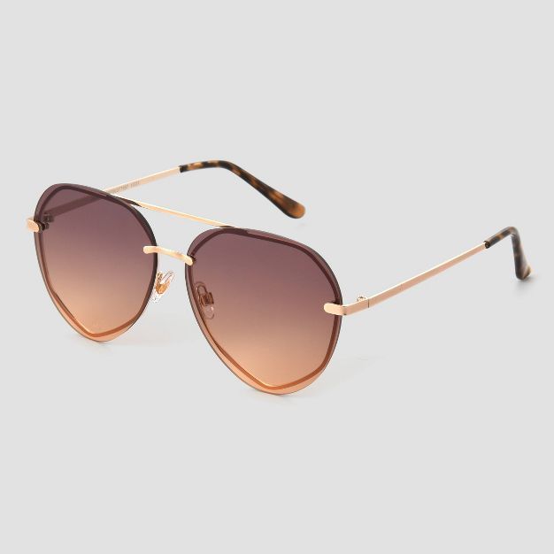 Women's Tear Drop Aviator Sunglasses - Universal Thread™ | Target