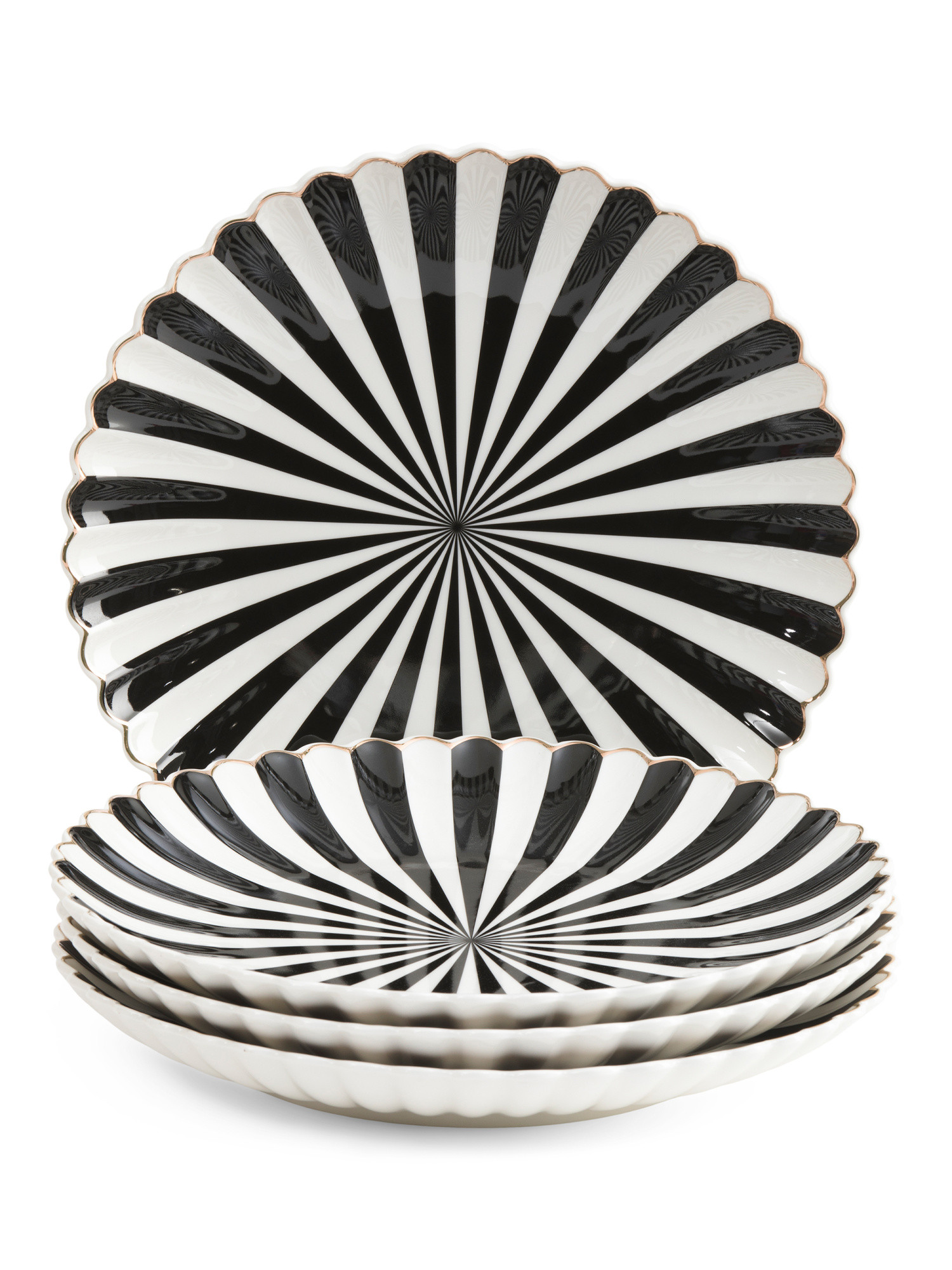 Set Of 4 Porcelain Beatlejuice Dinner Plates | TJ Maxx