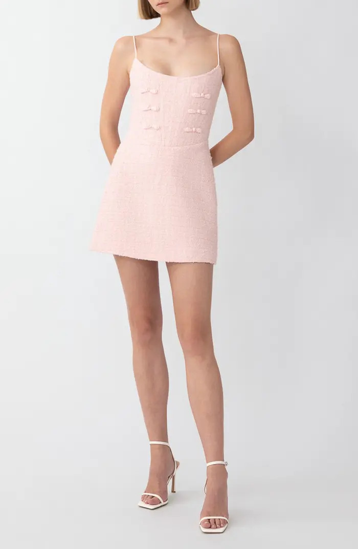 Andi Metallic Tweed Cocktail Minidress | Nordstrom