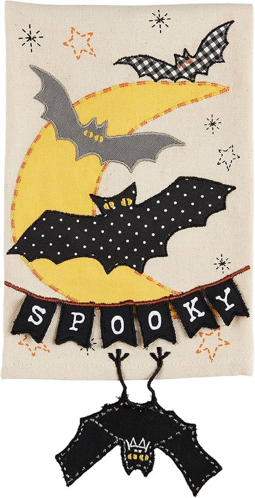 Mud Pie Dangle Leg Towel, Bat, 10.5" x 7" | Amazon (US)