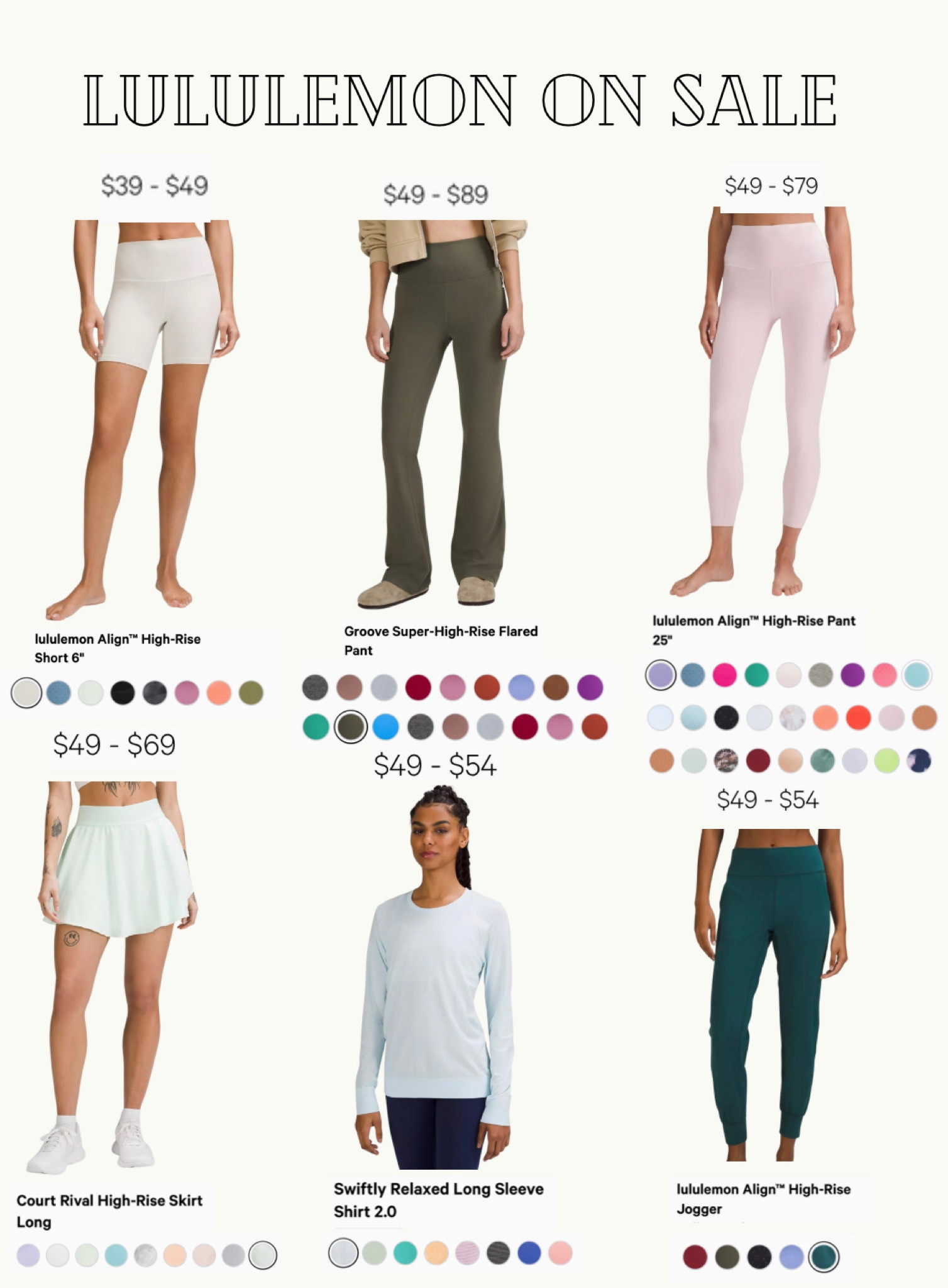 Lululemon sale pieces! Loving how many styles and colors are currently discounted! 

#LTKunder100 #LTKSale #LTKfitness