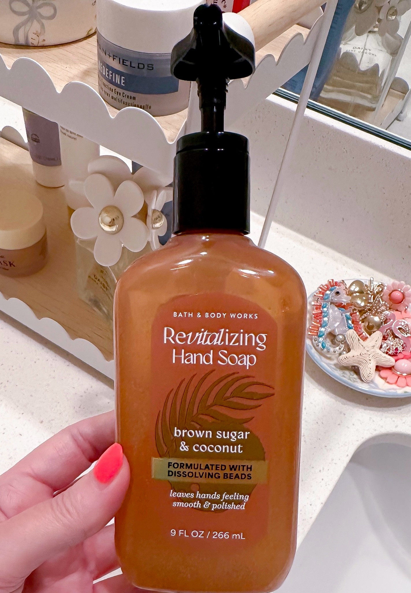 Oh my stars! This New (at least to me) Brown Sugar & Coconut
Revitalizing Gel Hand Soap is amazing! Leaves my hands softer too! 

Reminds me of a softer sweeter Warm Vanilla Sugar.

Bath and Body Works. Home Decor. Home Accessory. Bathroom.

#LTKSeasonal #LTKHome #LTKSaleAlert