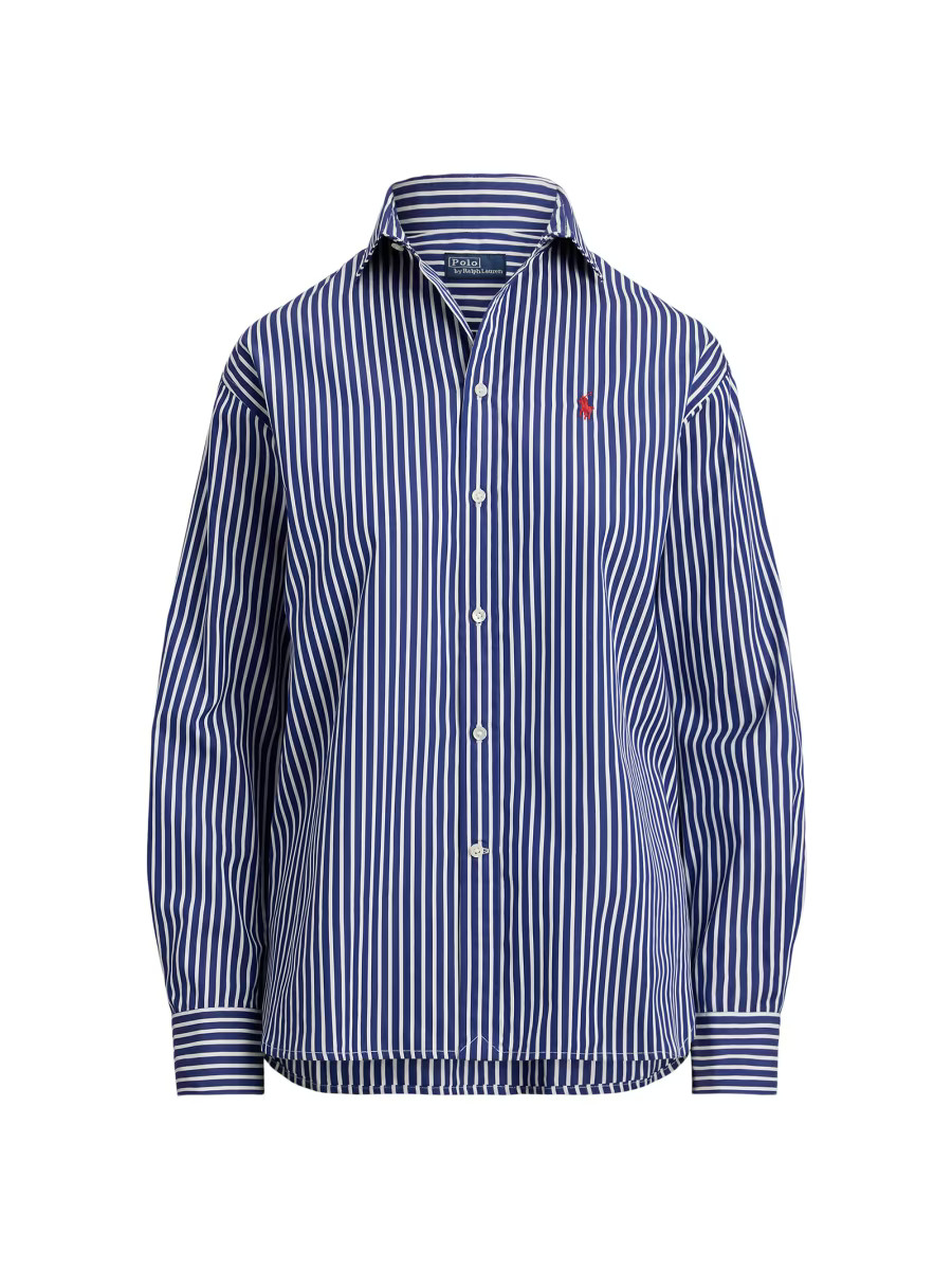 Striped Cotton Relaxed-Fit Shirt | Saks Fifth Avenue
