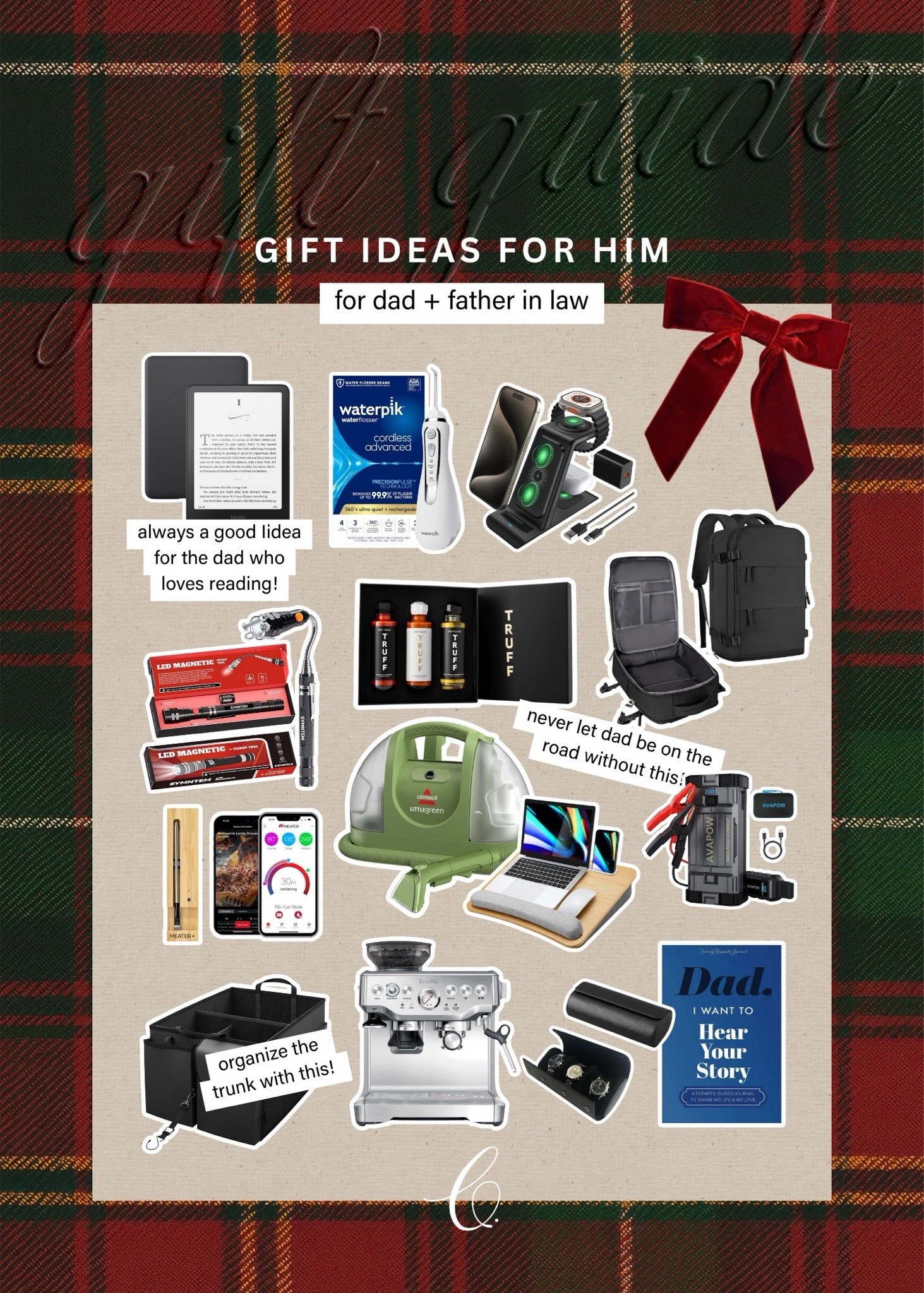 gift ideas for dad + father-in-law: for the dad who loves gadgets, reading and travel, refills, etc! // gifts for him, gift ideas for him, gifts for dad, gifts for father in law 


#LTKGiftGuide #LTKHoliday #LTKSeasonal
