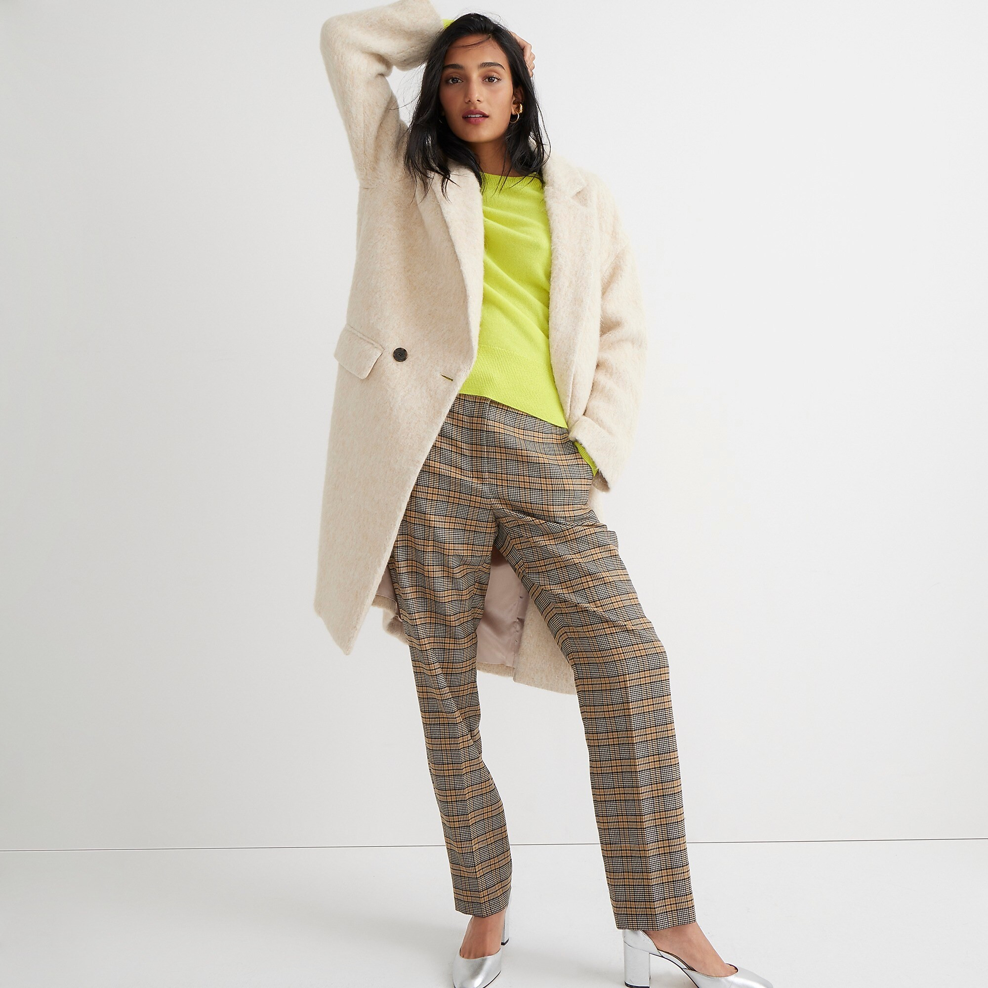 Relaxed topcoat in Italian brushed wool blend | J. Crew US