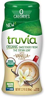 Truvia Organic Zero-Calorie Liquid Stevia Sweetener, 2.7 fluid ounce bottle, Vanilla flavor | Amazon (US)