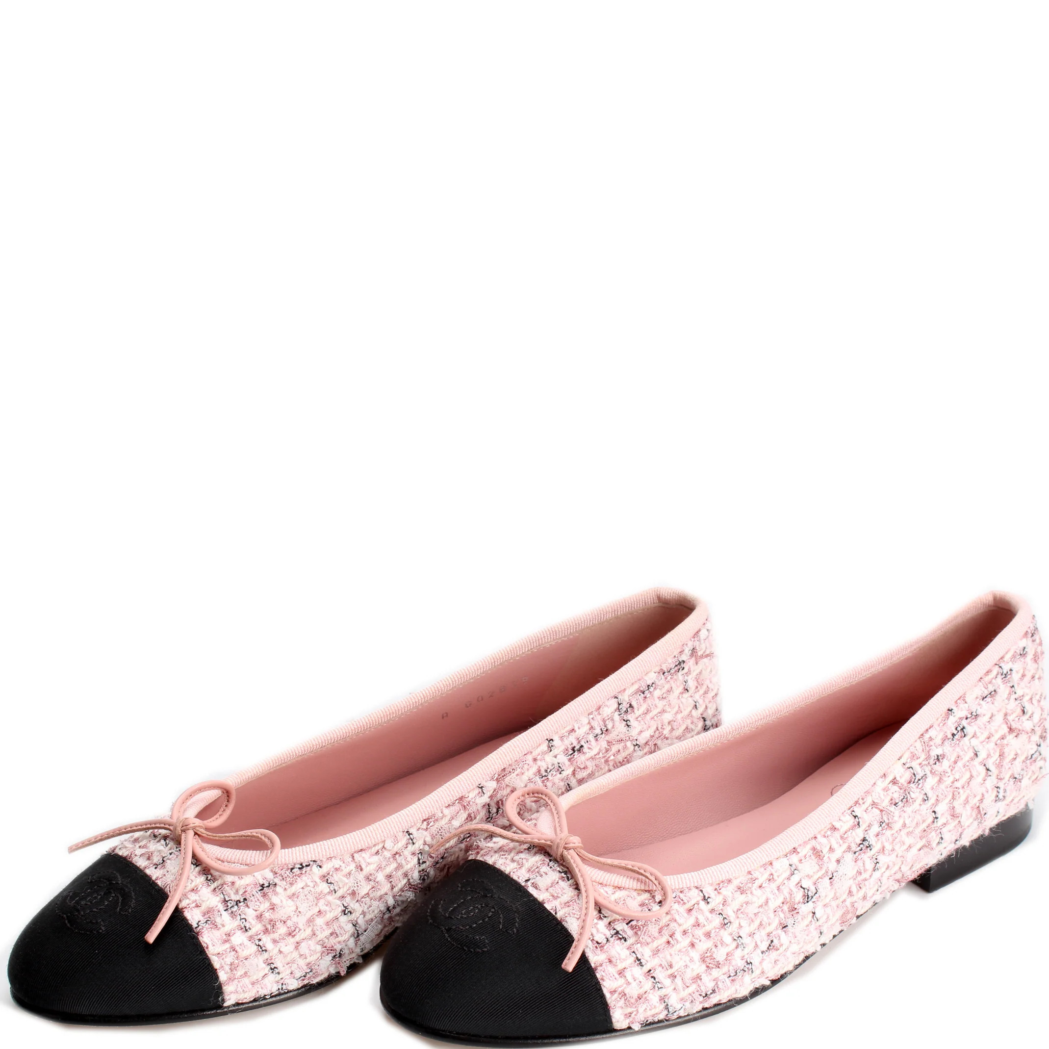 CC Cap Toe Tweed Flats Size 35.5 | Keeks Designer Handbags