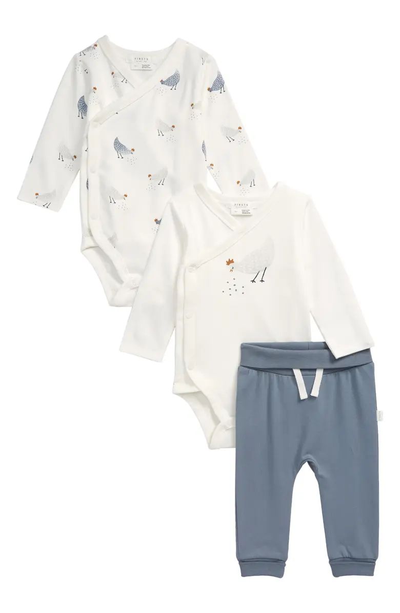 FIRSTS by Petit Lem Stretch Organic Cotton 2-Pack Bodysuits & Pants Set | Nordstrom | Nordstrom Canada