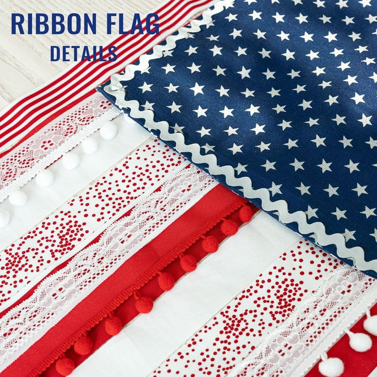 American Flag Banner Ribbon American Flag Ribbon Flag Wall Hanging American Flag Ribbon Banner Am... | Walmart (US)