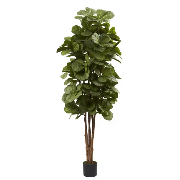 72'' Faux Fiddle Leaf Fig Tree in Planter | Wayfair North America