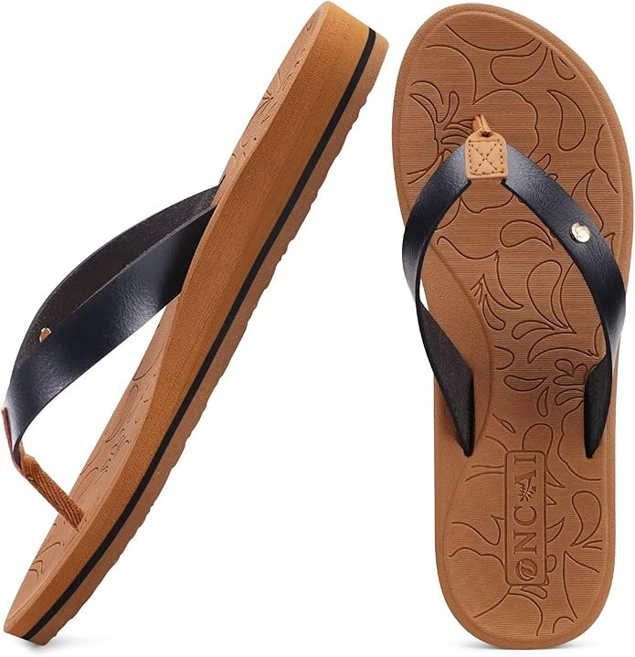 ONCAI Women's Flip Flops Comfortable Arch Support Yoga Mat Summer Beach Walking Thong Cushion San... | Amazon (US)