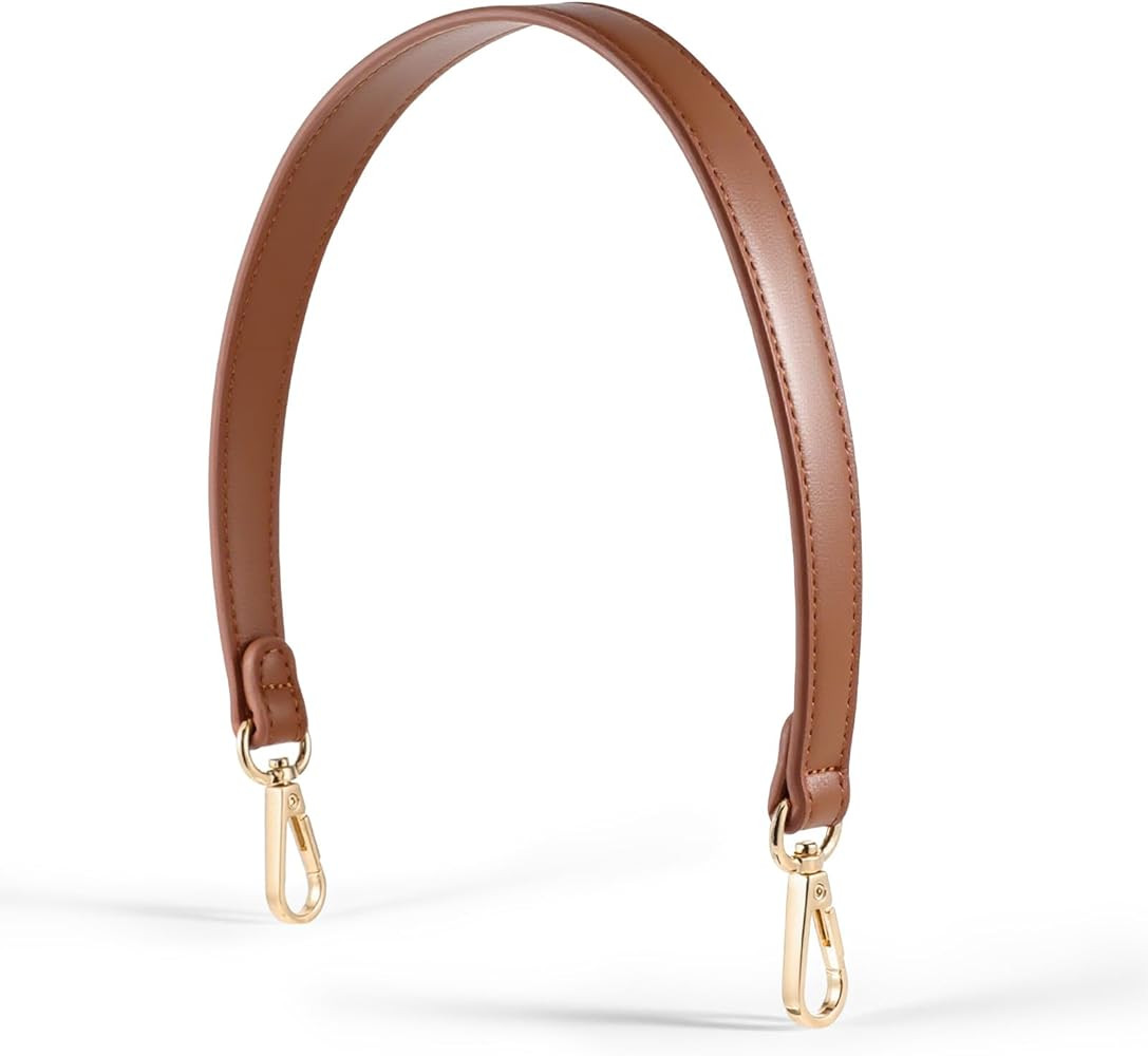 Leather Shoulder Purse Strap Handle, Short Leather Handbag Strap, 18.5 Inch Replacement Crossbody... | Amazon (US)