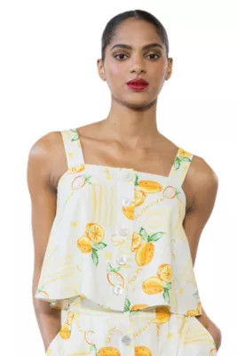 Alexia Admor Elena Button Down Top | Belk