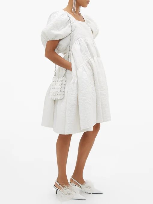 Edwig tie-back quilted silk dress | Cecilie Bahnsen | MATCHESFASHION | Matches (US)