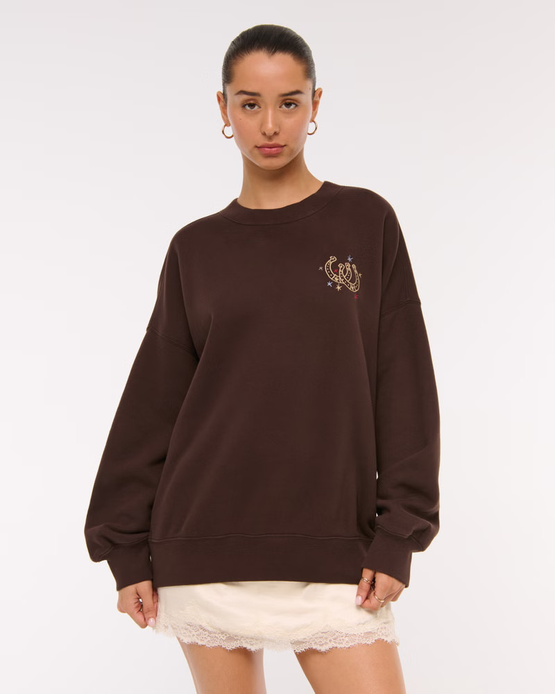 Women's Western Sunday Crew | Women's Tops | Abercrombie.com | Abercrombie & Fitch (US)