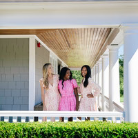 Candy Pink Floral Eyelet Button Front Cinched Waist Dress | Sail to Sable