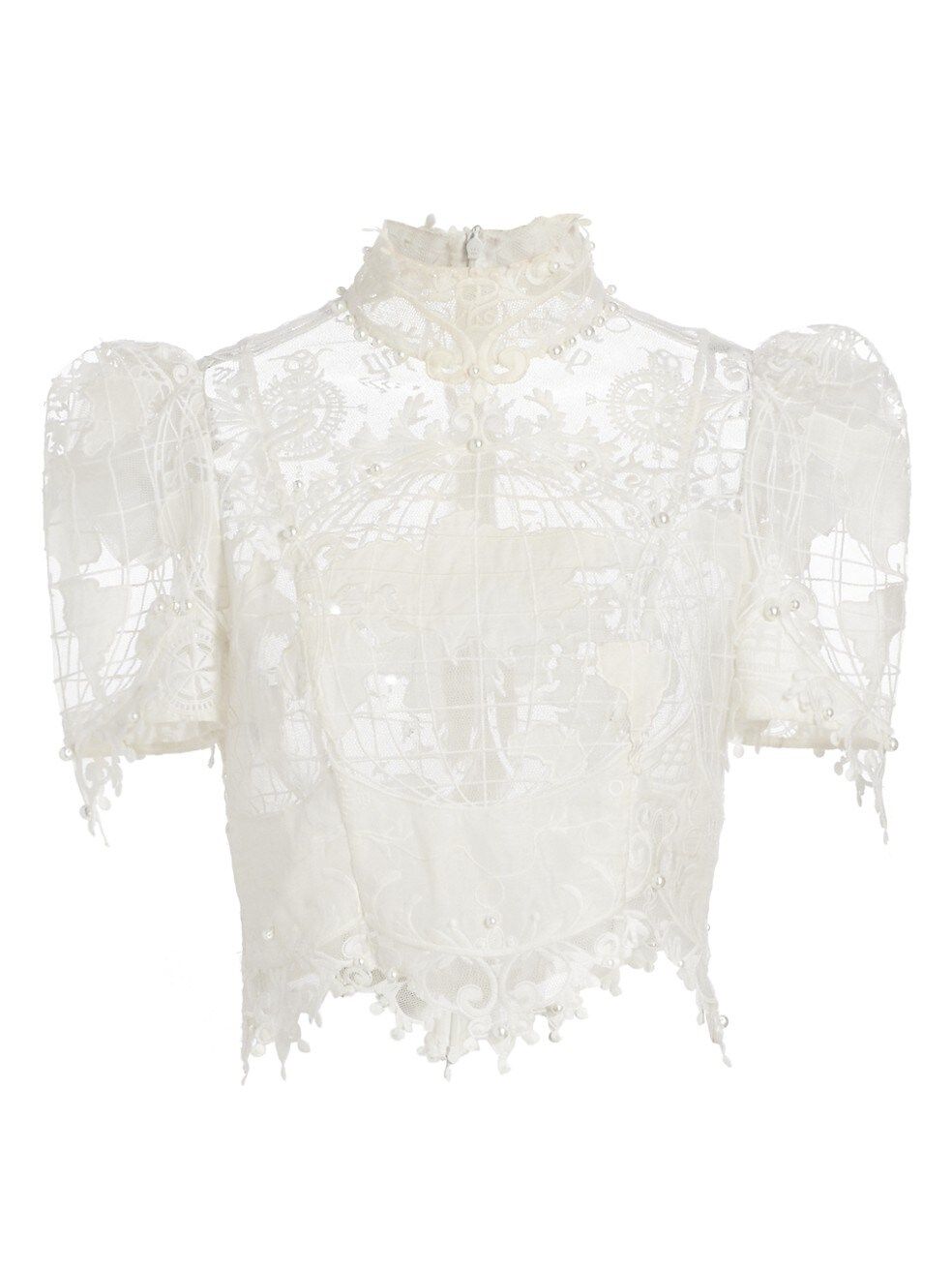 High Tide Embroidered Lace Crop Bodice | Saks Fifth Avenue